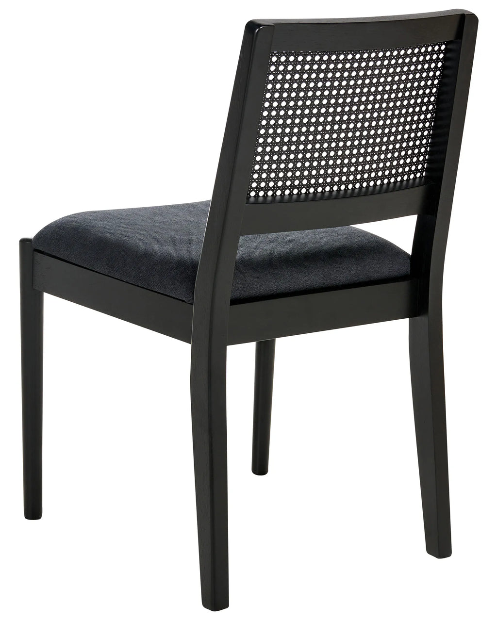 Set of 2 Dining Chairs TAMARAC Wood Black