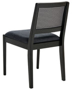 Set of 2 Dining Chairs TAMARAC Wood Black