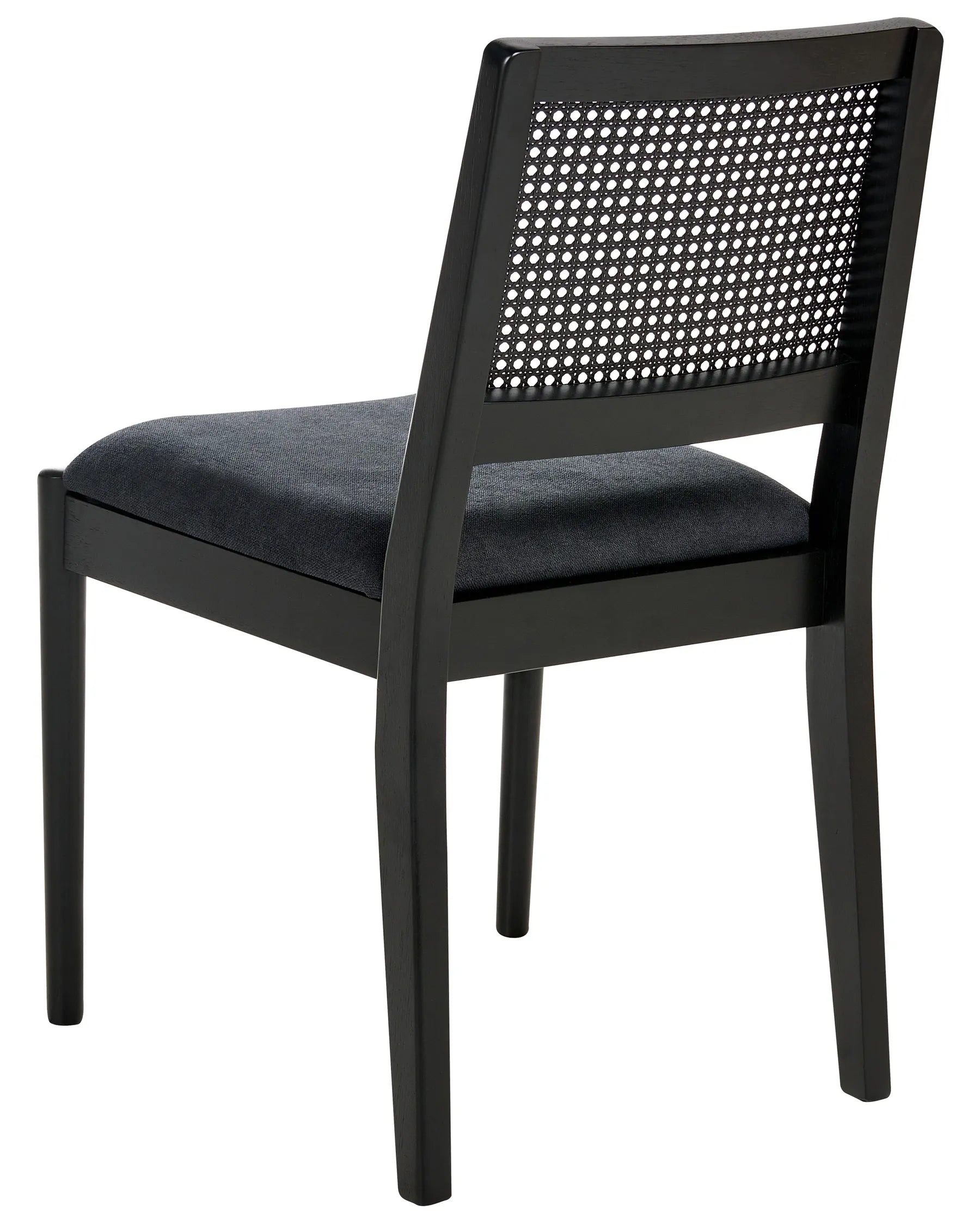 Set of 2 Dining Chairs TAMARAC Wood Black