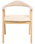 Set of 2 Dining Chairs ONECO Wood Light Brown
