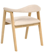 Set of 2 Dining Chairs ONECO Wood Light Brown