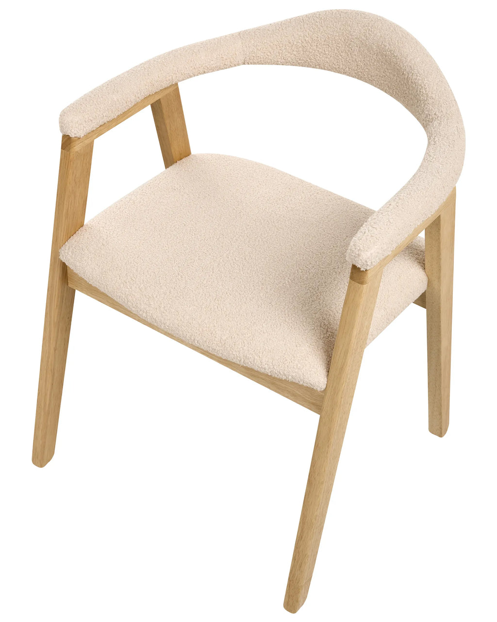 Set of 2 Dining Chairs ONECO Wood Light Brown