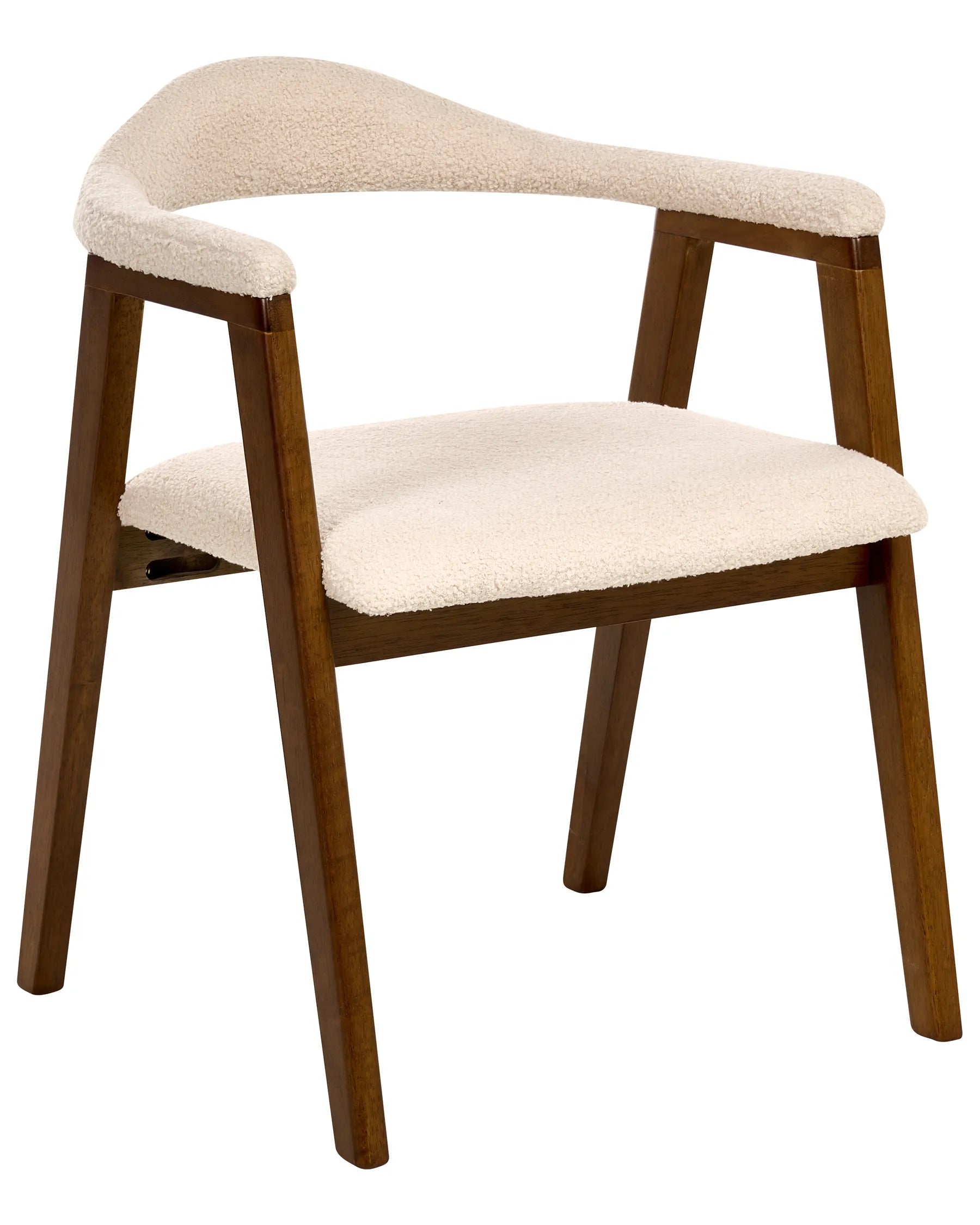 Set of 2 Dining Chairs ONECO Wood Dark Brown