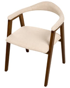 Set of 2 Dining Chairs ONECO Wood Dark Brown