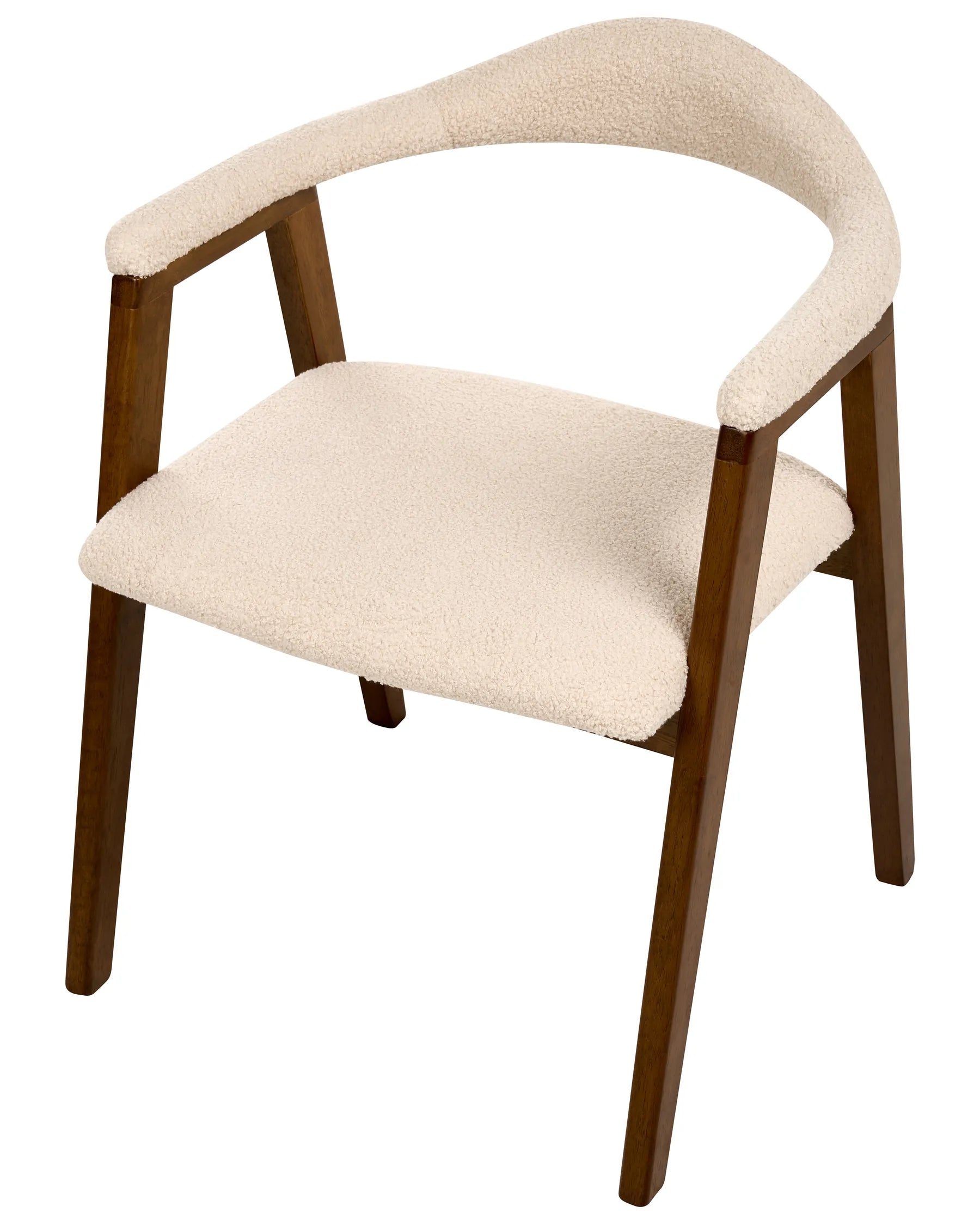 Set of 2 Dining Chairs ONECO Wood Dark Brown