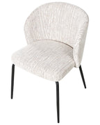 Set of 2 Dining Chairs ZANA Fabric Multicolour