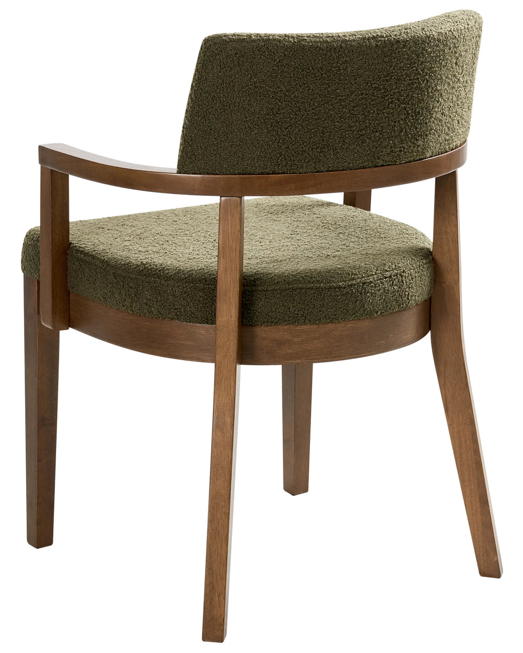 Set of 2 Dining Chairs DALBO Boucle Brown/ Green