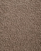 Set of 2 Dining Chairs DALBO Boucle Brown/ Taupe