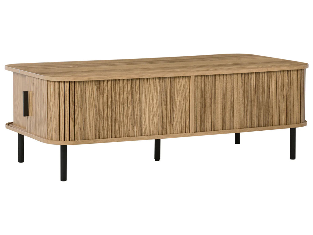Coffee Table BRADLEY Brown with Storage
