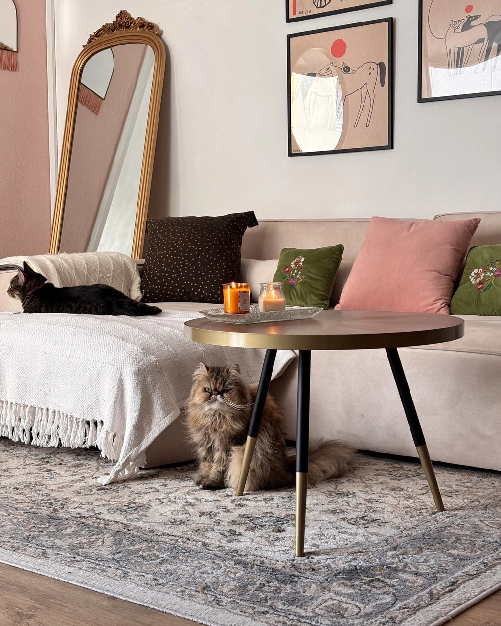 Coffee Table RAMONA Dark Ash Wood