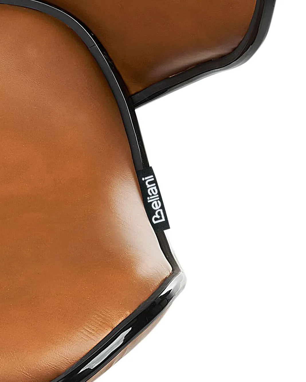 Set of 2 Bar Chairs CONWAY Faux Leather Swivel Golden Brown