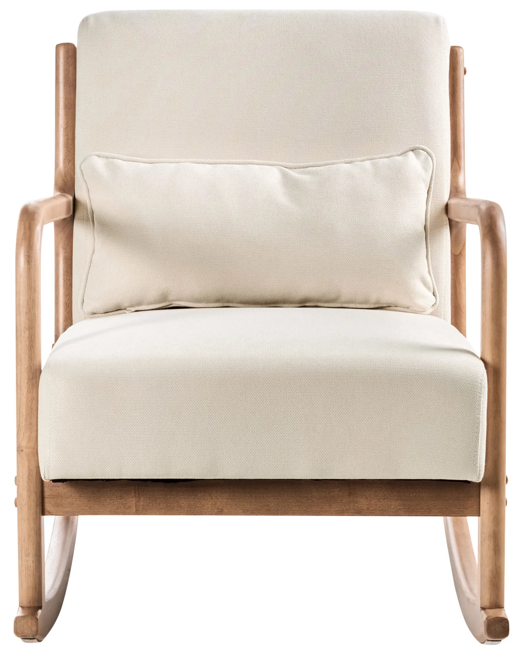 Rocking Chair SKOVDE Fabric Light Beige