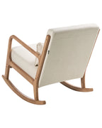 Rocking Chair SKOVDE Fabric Light Beige