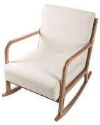 Rocking Chair SKOVDE Fabric Light Beige