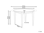 Extending Dining Table ECHO Dark Oak 107/137 cm 107 cm