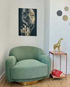 Armchair LEJRE Fabric Light Green