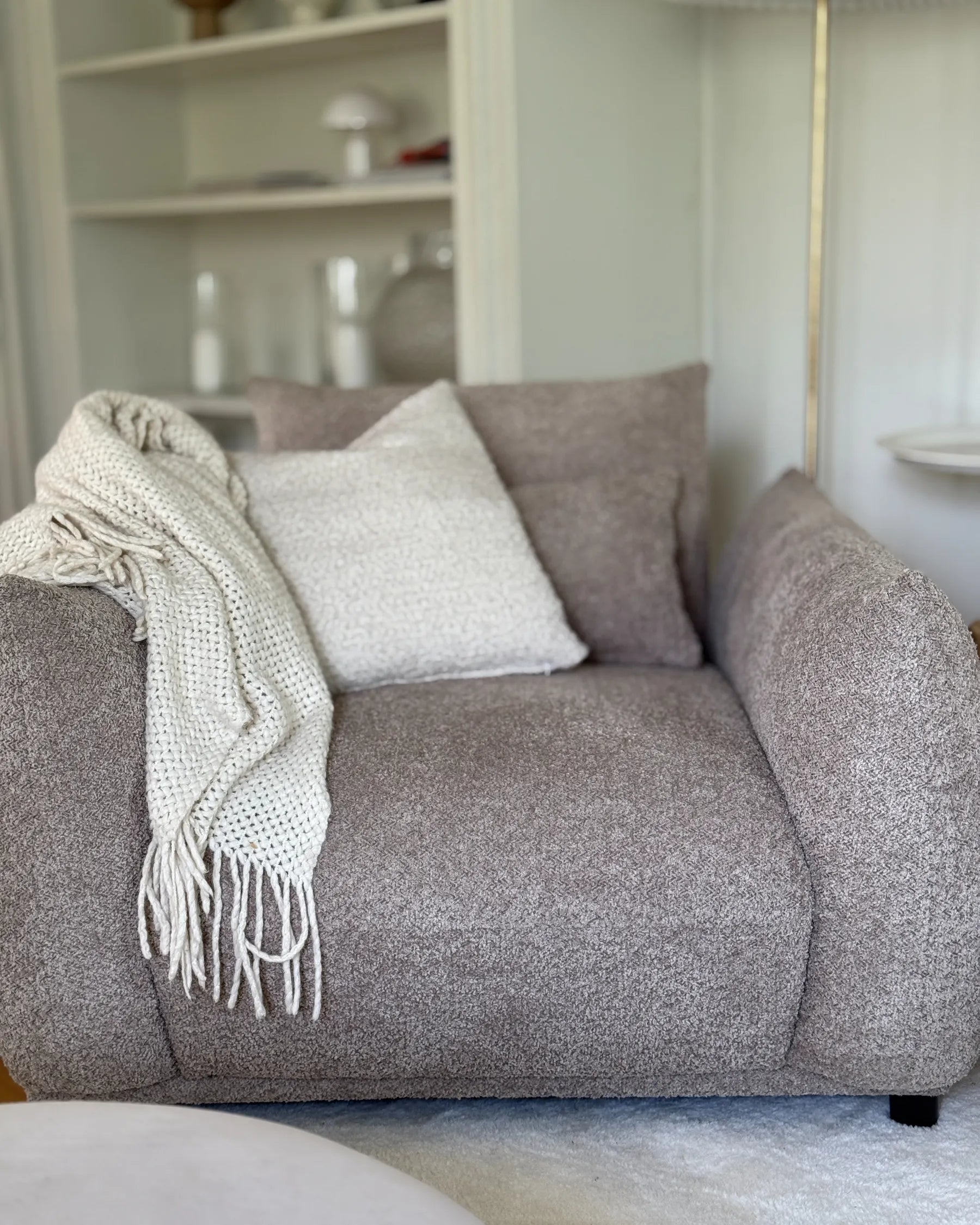 Armchair JAMSA Boucle Taupe