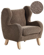 Kids Armchair FARUM Boucle Brown