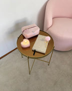 Side Table LUCEA Tempered Glass Gold