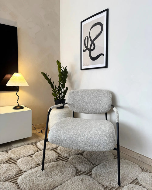 Armchair AUSVIKA Fabric Light Beige