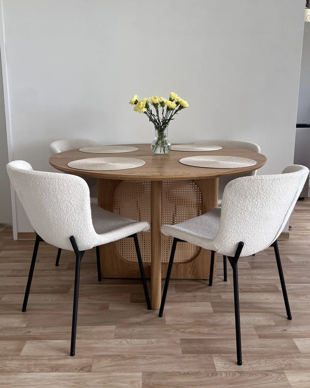 Dining Table KARLO Light Brown 120 cm 120 cm