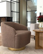 Armchair LAVIK Fabric Brown