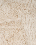 Armchair LEKNES Faux Fur Light Beige