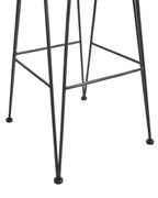 Set of 2 Bar Chairs CASSITA Rattan Brown