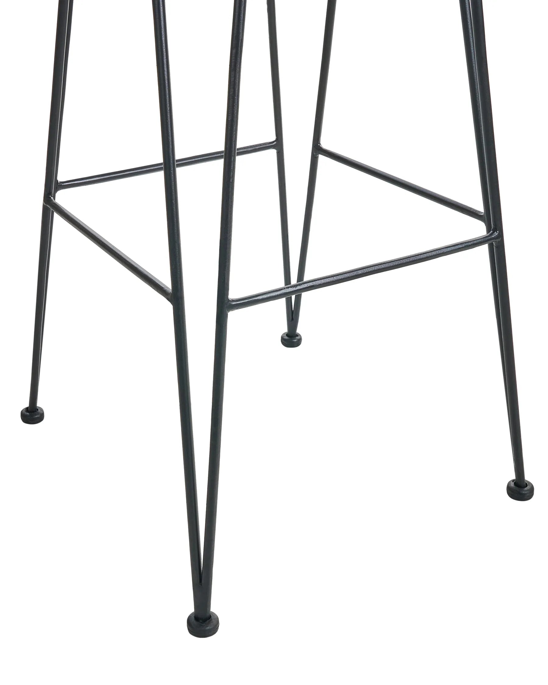 Set of 2 Bar Chairs CASSITA Rattan Brown