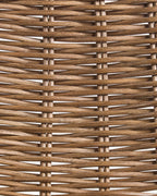 Set of 2 Bar Chairs CASSITA Rattan Brown