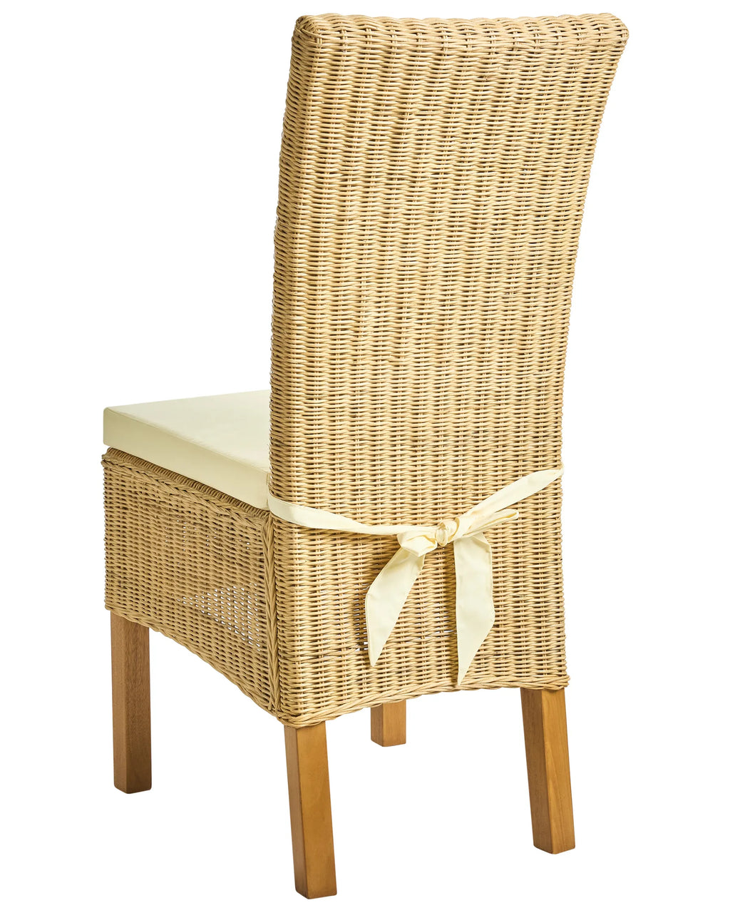 Set of 2 Dining Chairs ANDES Rattan Natural