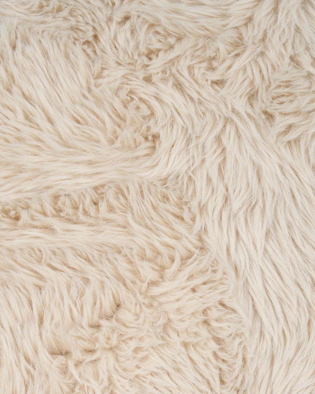 Armchair SKOVDE Faux Fur Light Beige