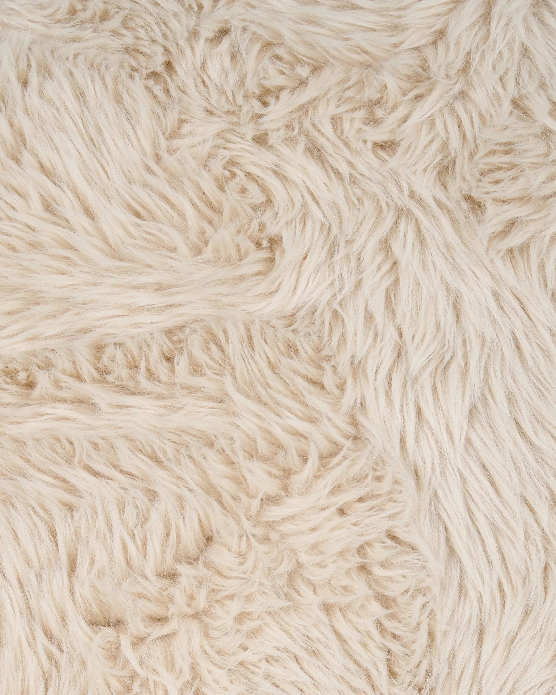 Armchair SKOVDE Faux Fur Light Beige