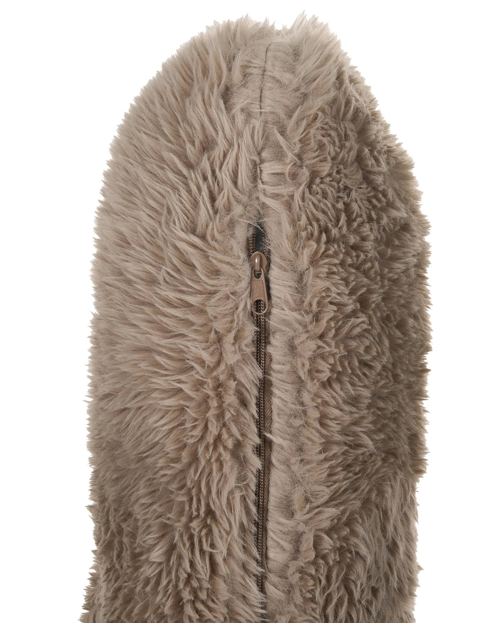 Armchair SKOVDE Faux Fur Taupe
