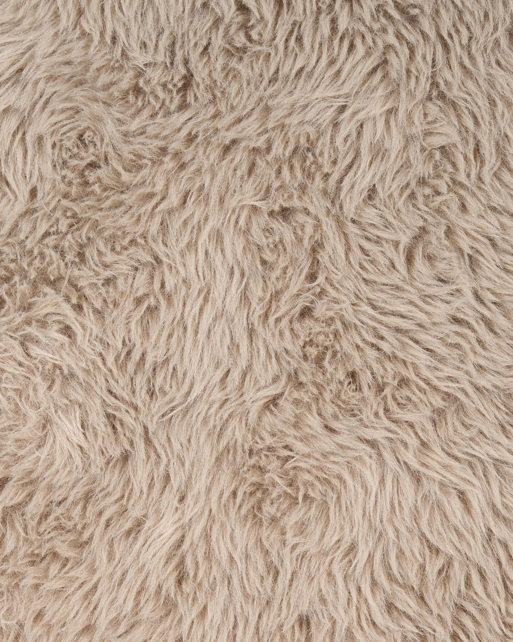 Armchair LEKNES Faux Fur Taupe