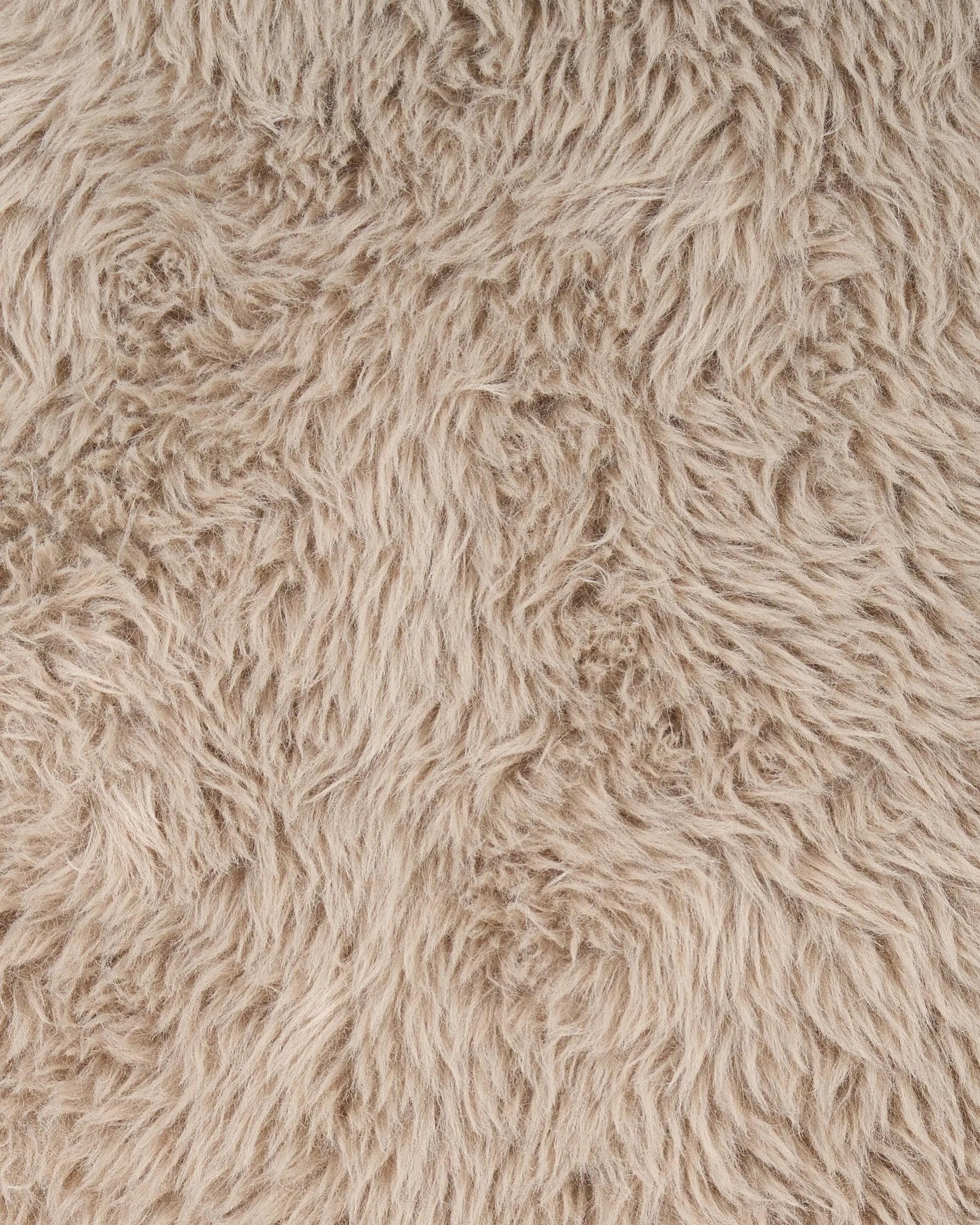 Armchair LEKNES Faux Fur Taupe