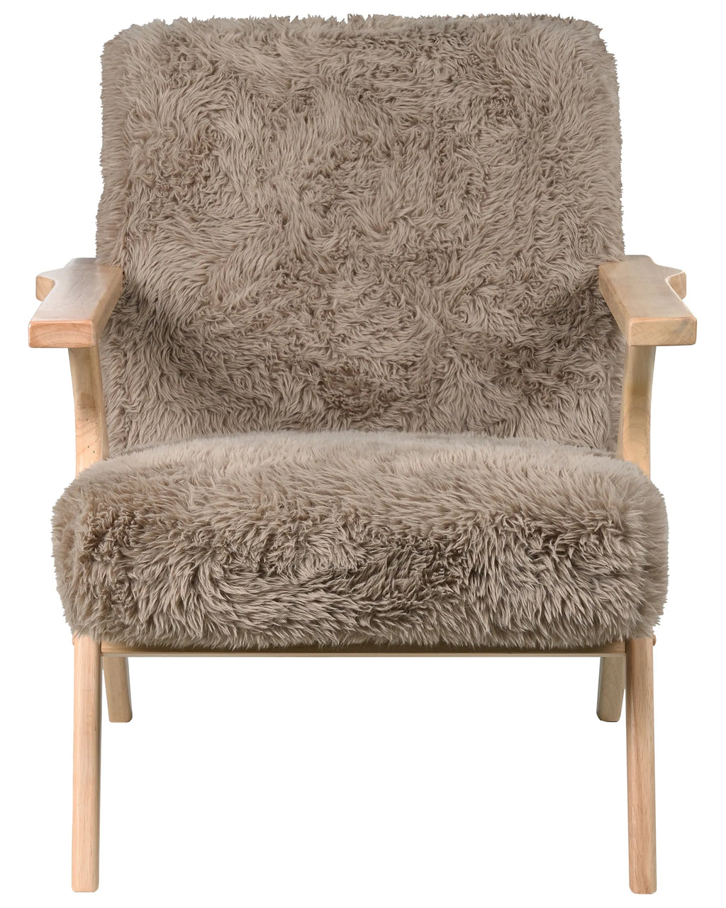 Armchair KISA Faux Fur Taupe