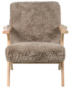 Armchair KISA Faux Fur Taupe