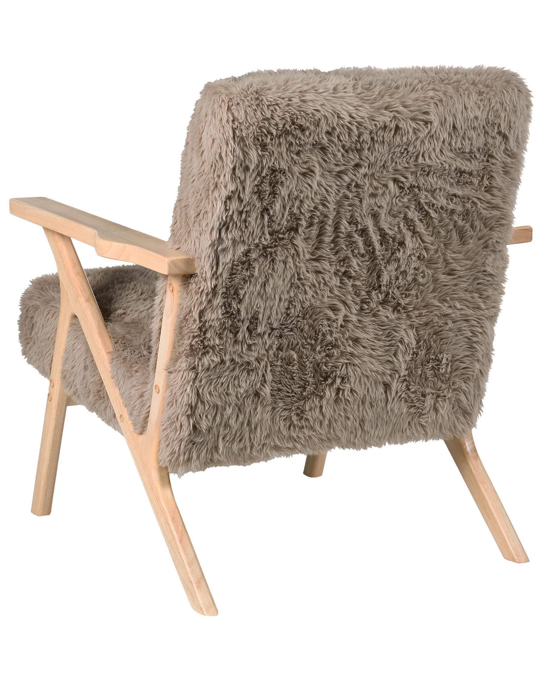 Armchair KISA Faux Fur Taupe