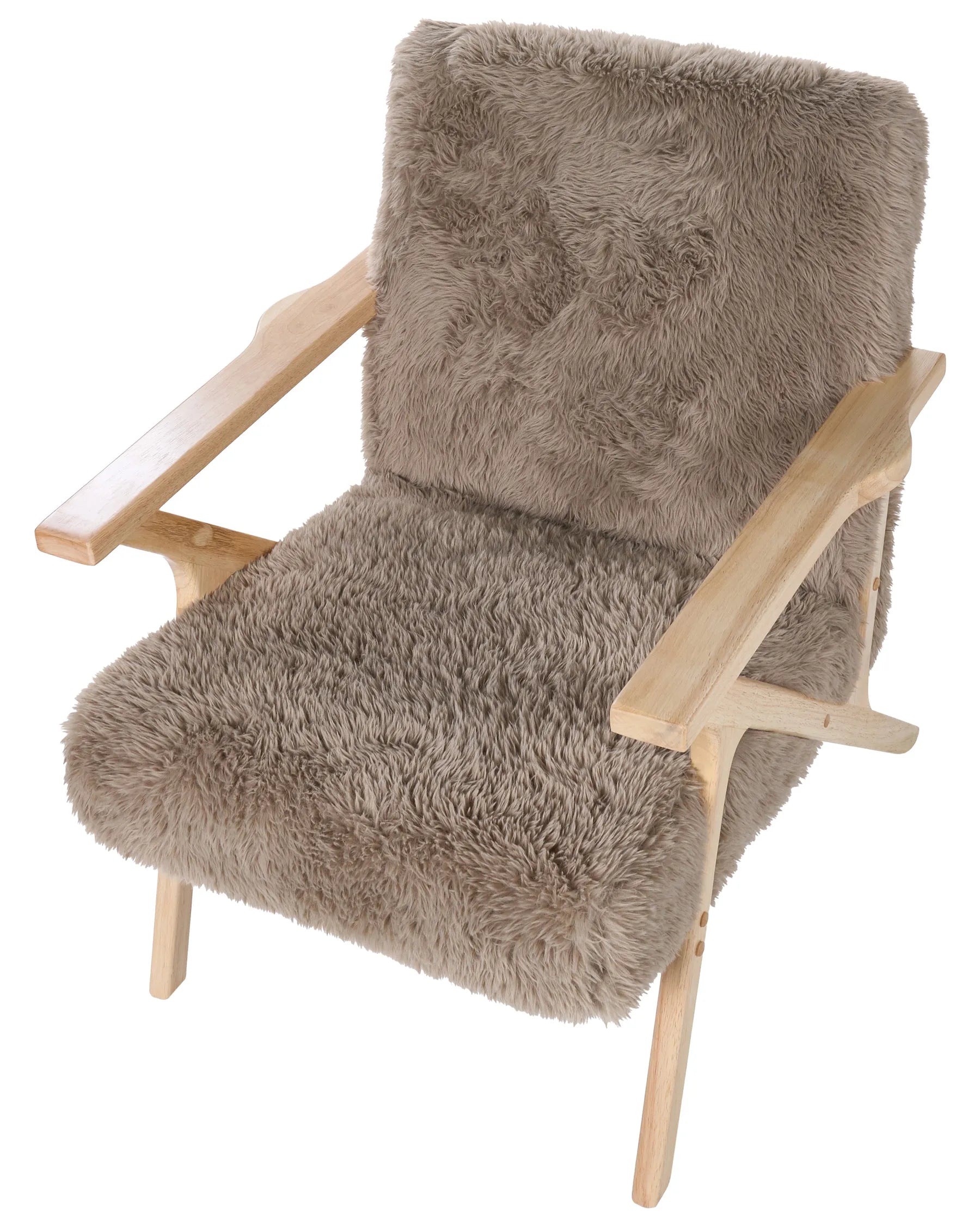 Armchair KISA Faux Fur Taupe