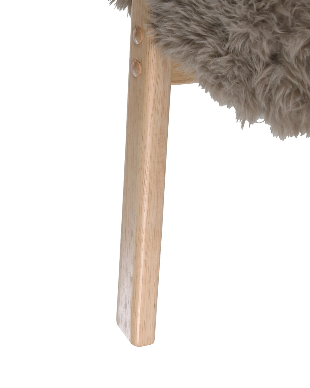 Armchair KISA Faux Fur Taupe