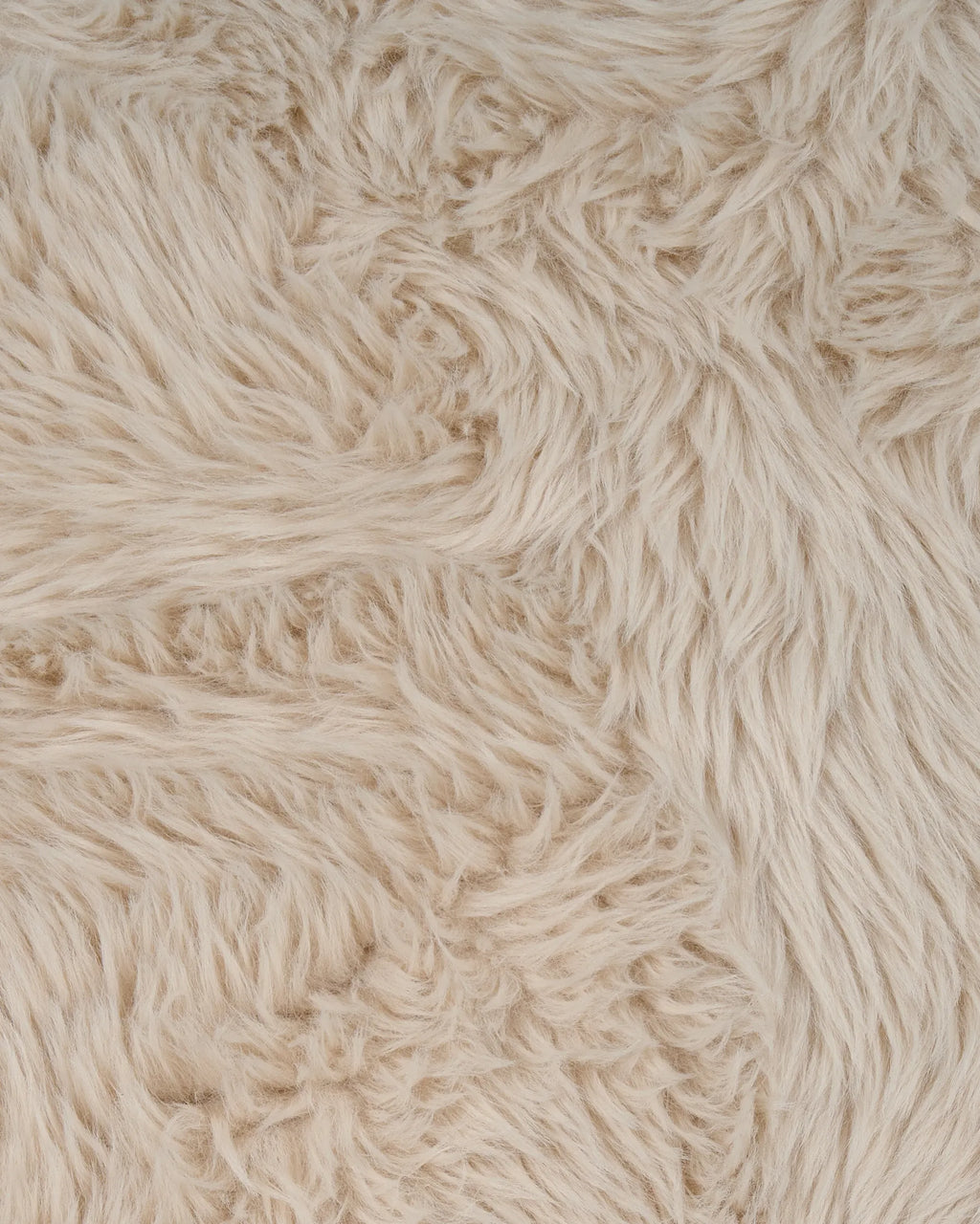 Armchair KISA Faux Fur Light Beige