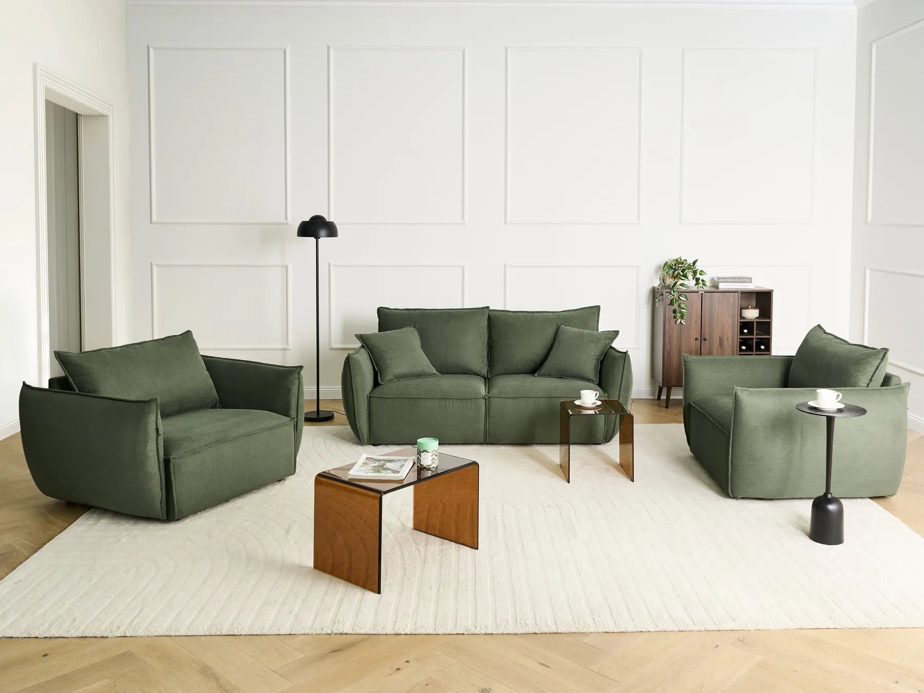 Armchair KUNES Fabric Green