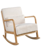 Rocking Chair SORSELE Corduroy White