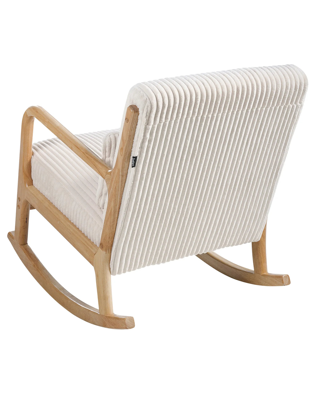 Rocking Chair SORSELE Corduroy White