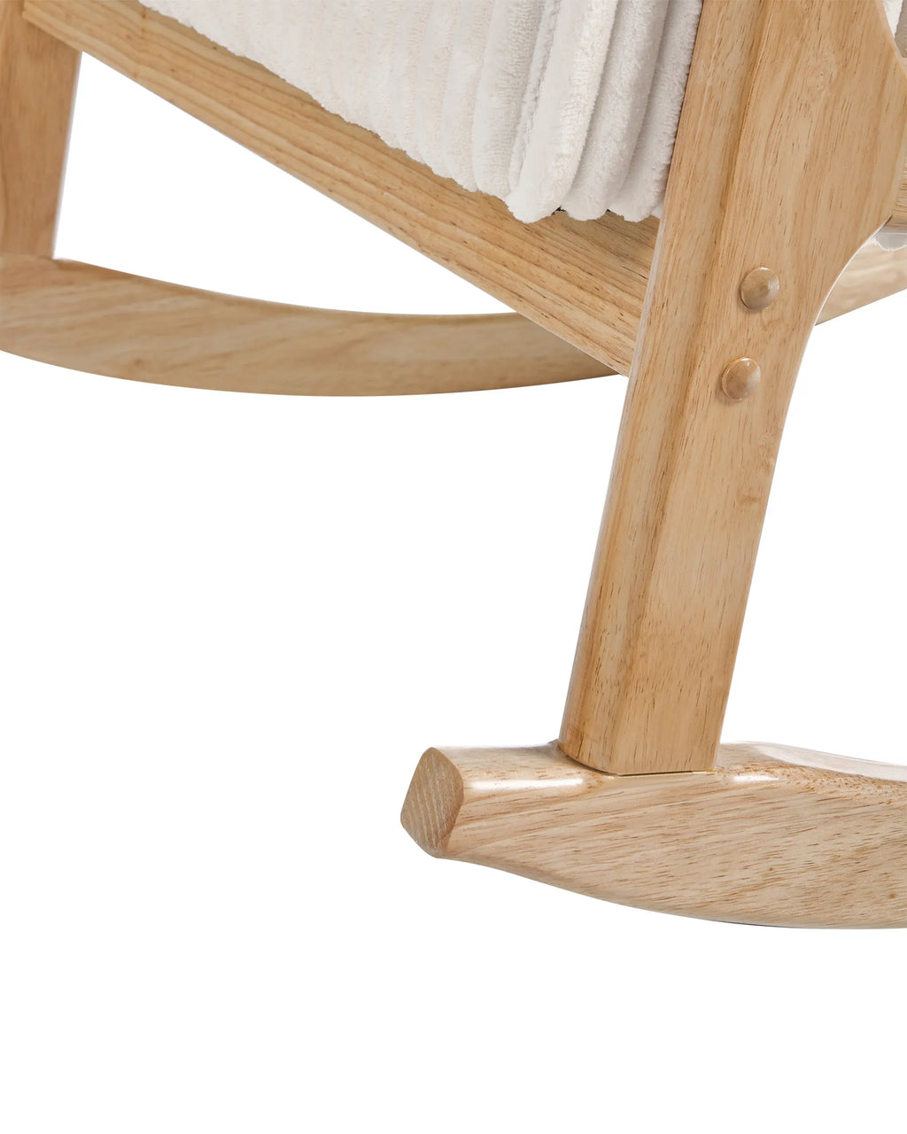 Rocking Chair SORSELE Corduroy White
