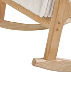 Rocking Chair SORSELE Corduroy White