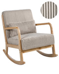 Rocking Chair SORSELE Corduroy Beige