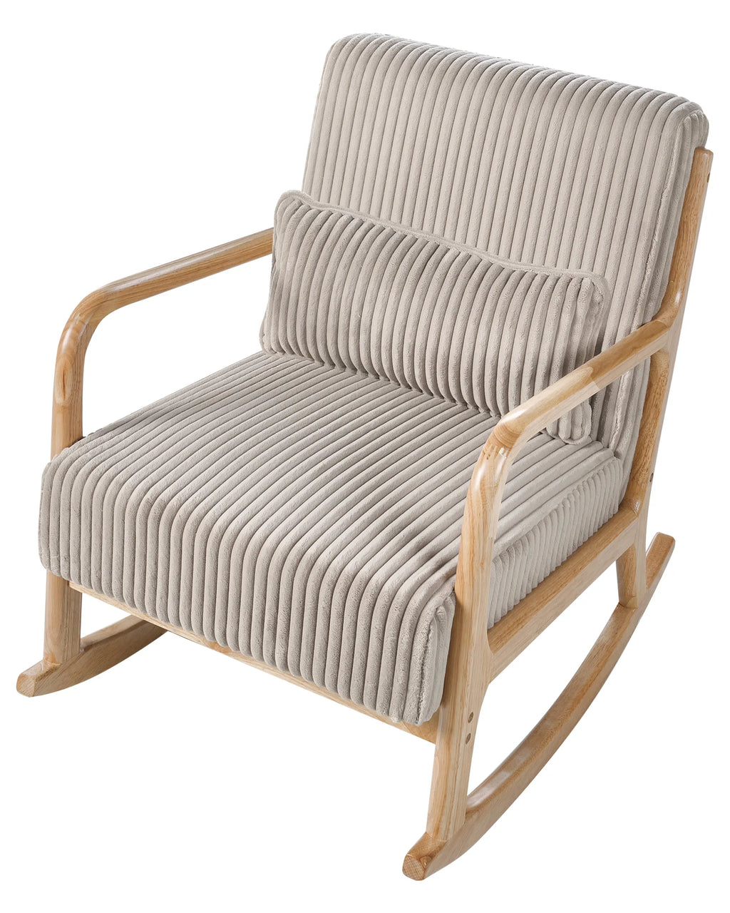 Rocking Chair SORSELE Corduroy Beige