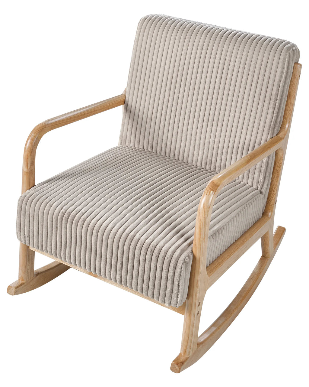 Rocking Chair SORSELE Corduroy Beige